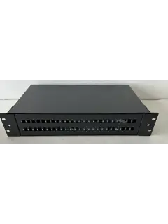 Fiber optic patch panel 2U/19”, 48F/48xSC Simplex, slide out on rollers/drawer type, Black
