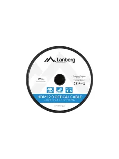 Lanberg 20M HDMI M/M V2.0 Active Optical Cable, Black