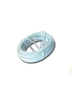 Gembird Telephone cord 6P4C, 3 meters, white