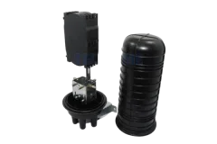 NFO Splice Closure 96F, 4 round entries, 1 oval, 4 trays, Height 450 mm, Pole and Wall mount