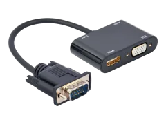 Gembird HDMI to VGA adapter cable, single port, black