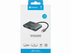 Sandberg USB-C Dock 2xHDMI 1xVGA USB PD