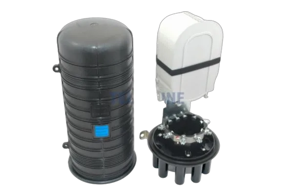 NFO Splice Closure 288F, 7 okruglih ulaza, 1 ovalni, 6 ladica, Visina 500 mm, montaža na stup i zid