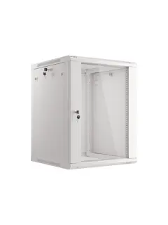 Lanberg 19" Wall-Mount 15U/600X600 Rack Cabinet (Flat Pack) With Glass Door Grey