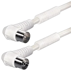 Transmedia Connecting Cable IEC plug angle - IEC jack angle, 1,0 m