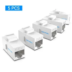Vention Cat.6 UTP Keystone Jack White Plastic Type