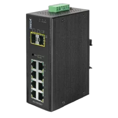 Planet Industrial 10-Port (8x 1GbE RJ45 2x 100 1000X SFP Slots) Managed Switch (-40 to 75C)