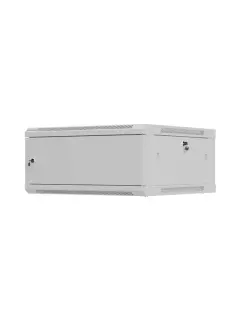 Lanberg Rack Cabinet 19" Wall-Mount 4U/600X600 (Flat Pack) With Metal Door Grey