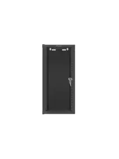 Lanberg 10" Wall-Mount 12U/280X310 Rack Cabinet (Flat Pack) With Glass Door Black