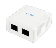 Gembird CAT5E UTP 2-port surface mount box
