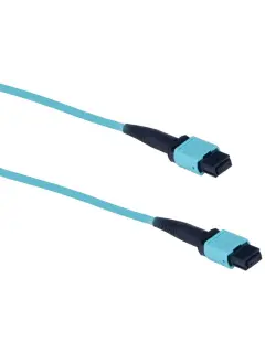 Masterlan 1m MPO patch cord, MPOupc/MPOupc, female, MM, OM3, 12 fibers, Type B