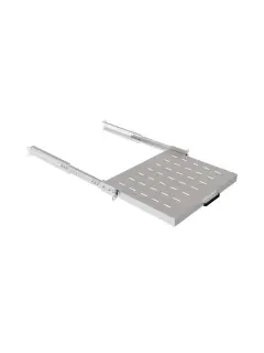 Lanberg Sliding Shelf For 19" Rack Cabinets 350MM Grey (1U/445X350MM, Load Capacity Up To 35KG)