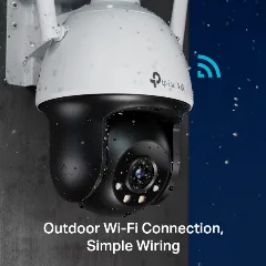 TP-Link VIGI 4MP vanjska bežična WiFi Pan Tilt mrežna kamera s punim kolorom (4mm)