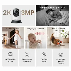Mercusys Pan Tilt Home Security Wi-Fi kamera