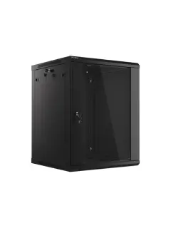 Lanberg 19" Wall-Mount 15U/600X600 Rack Cabinet (Flat Pack) With Glass Door Black