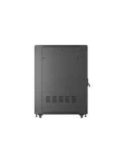 Lanberg 27U/600X1000 Rack Cabinet 19" Free-Standing (Flat Pack) With Mesh Door Black + 6 fans