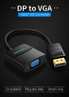 Vention DP to VGA Converter 0,15m Black