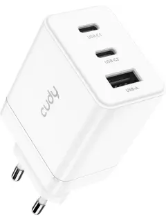 Cudy CH67 Wall charger, 2x USB-C, 1x USB-A, PD, 67 W