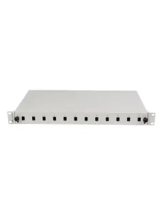 Lanberg Rackmount 19" 1U Fiber Patch Panel 12XSC Simplex / 12XLC Duplex Grey + Accessories