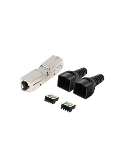 Lanberg 2X RJ45 Cat6 FTP Plug 8P8C Tool-Less Adapter