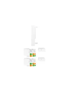 Lanberg Wall Socket 2X RJ45 45X45 + Keystone 2X CAT.6 UTP White