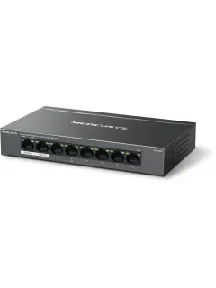 Mercusys 8-Port Unmanaged Gigabit PoE switch 8x GbE with 7 PoE+ (30w) PoE budget 65 W