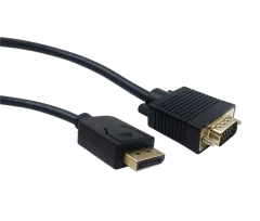 Gembird DisplayPort to VGA adapter cable, black, 1.8m