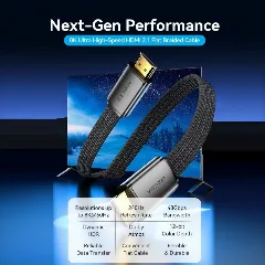 Vention Flat High Speed HDMI Cable 2M Black