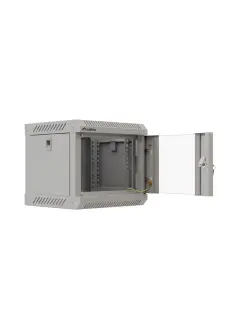 Lanberg 10" Wall-Mount 4U/300X300 (Flat Pack) Rack Cabinet With Glass Door Grey