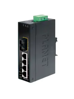 Planet Industrial 5-Port (4x 100Mbps RJ45 1x 100Mbps MM FX(SC)-2km Switch (-40~75C)