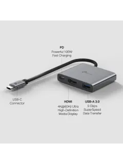 TP-Link 3-in-1 Hub turns a single USB-C port into 3 ports with a 4K@60 Hz HDMI, 100 W Power