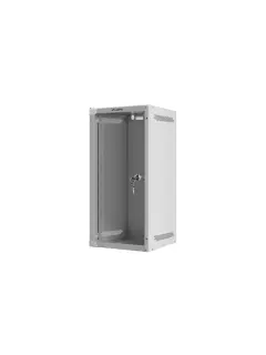 Lanberg 10" Wall-Mount 12U/280X310 Rack Cabinet (Flat Pack) With Glass Door Grey