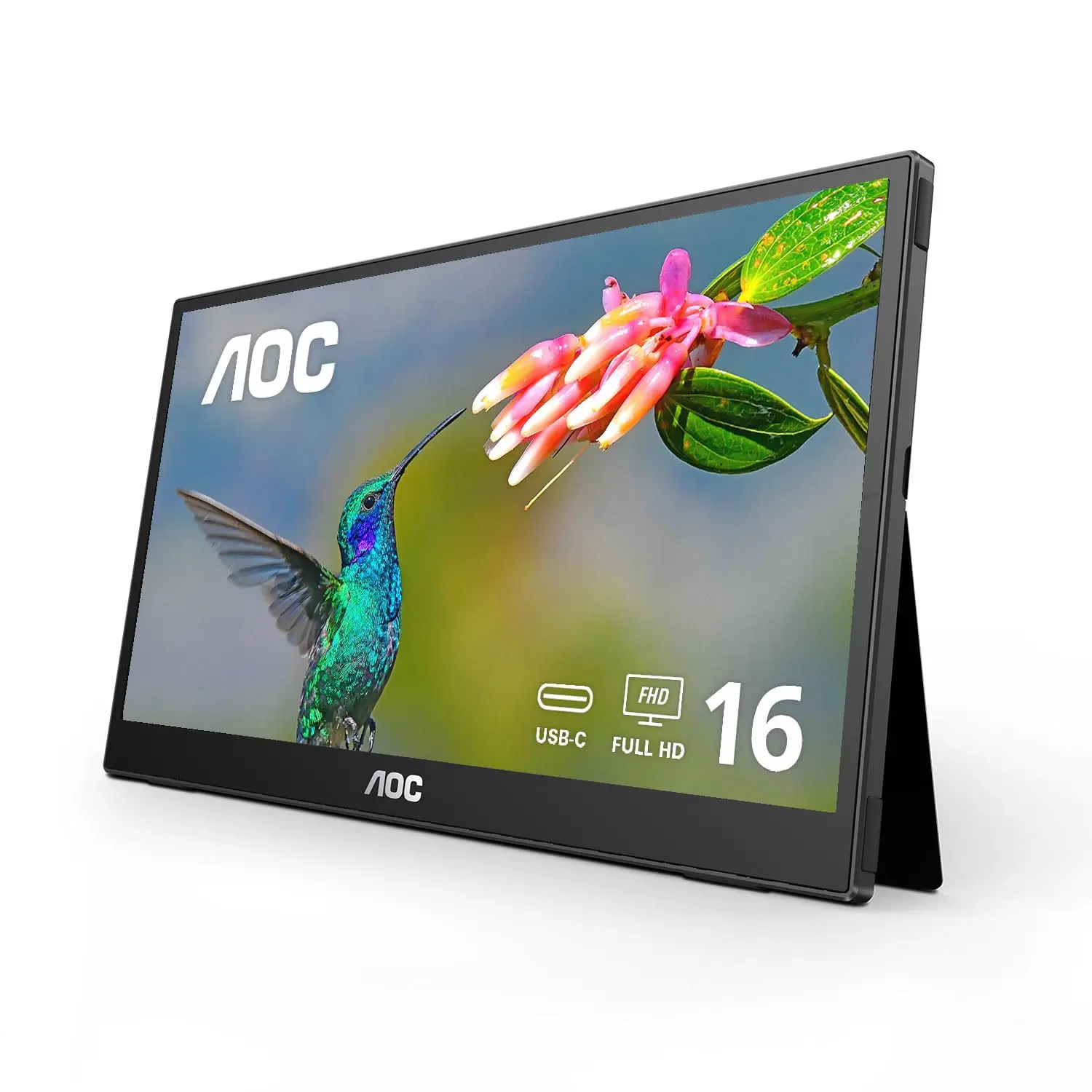 AOC 16T3EA, 15,6", FHD, USB-C 15 W, prijenosni