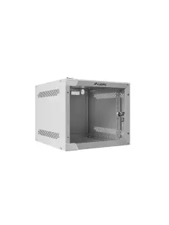 Lanberg 10" Wall-Mount 4U/280X310 (Flat Pack) Rack Cabinet With Glass Door Grey