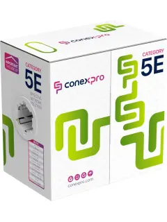 Conexpro UTP cable, CAT5e, PVC, 24 AWG, CU, 305m, gray