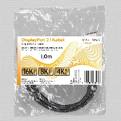 Transmedia DisplayPort 2.1 Cable, 1,5m
