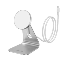Vention 15W Magnetic Wireless Charger Stand with MagSafe 1M Silver