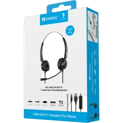 Sandberg USB RJ9 11 slušalice Pro stereo