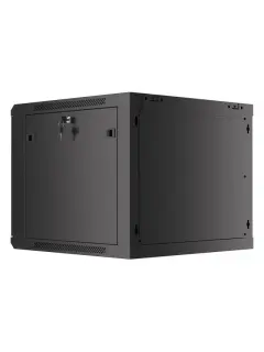 Lanberg 9U/600X600 19" Wall-Mount Rack Cabinet (Flat Pack) With Glass Door Black V2