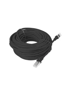 Lanberg CAT.5E UTP 15M Black Patchcord Fluke Passed