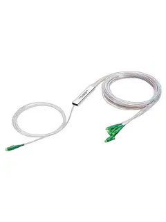 NFO Fiber Optic PLC Splitter, 1:4, Steel Box, SM, G657A, 1,5m, LC APC