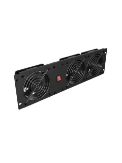 Lanberg Vertical Ventilation Panel 19" 3U For Rack Three Fans 230 V Black