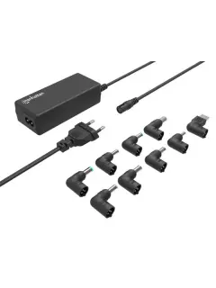 Manhattan punjač za laptop 65 W, univerzalni, crni