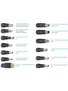 Avacom univerzal. punjač QuickTIP 65 W, 13 konektora