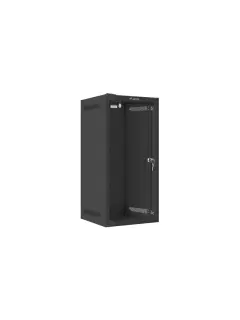 Lanberg 10" Wall-Mount 12U/280X310 Rack Cabinet (Flat Pack) With Glass Door Black