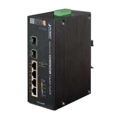 Planet Industrial 4-Port Gigabit POE 2 SFP Ports Switch