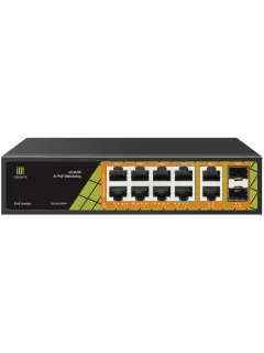 Conexpro 12-port Unmanaged Gigabit PoE Switch 10x 1GbE with 6 PoE+(30w)+ 2 PoE++(60w) + 2x 1G SFP