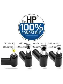 Port punjač 100 W GaN2 USB-C za HP NB, 4 nastavka