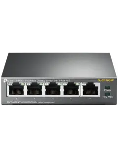 TP-Link 5-Port 10/100Mbps Desktop Switch with 4-Port PoE+
