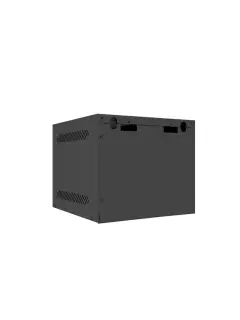 Lanberg 10" Wall-Mount 4U/280X310 (Flat Pack) Rack Cabinet With Glass Door Black